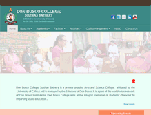 Tablet Screenshot of donboscocollegebathery.com